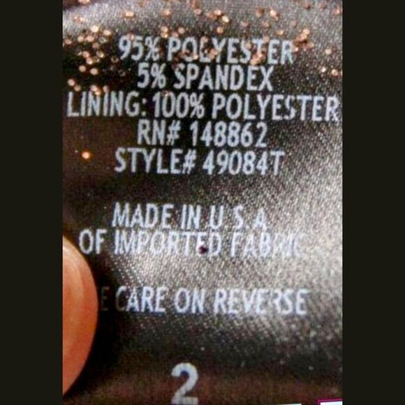 Torrid Plus Size Rose Gold Glitter Motif Print Mini Dress. SIZE 2X - Picture 10 of 14